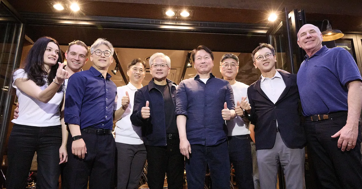 SKT와 엔비디아의 AI 인프라 협력 공식 이미지