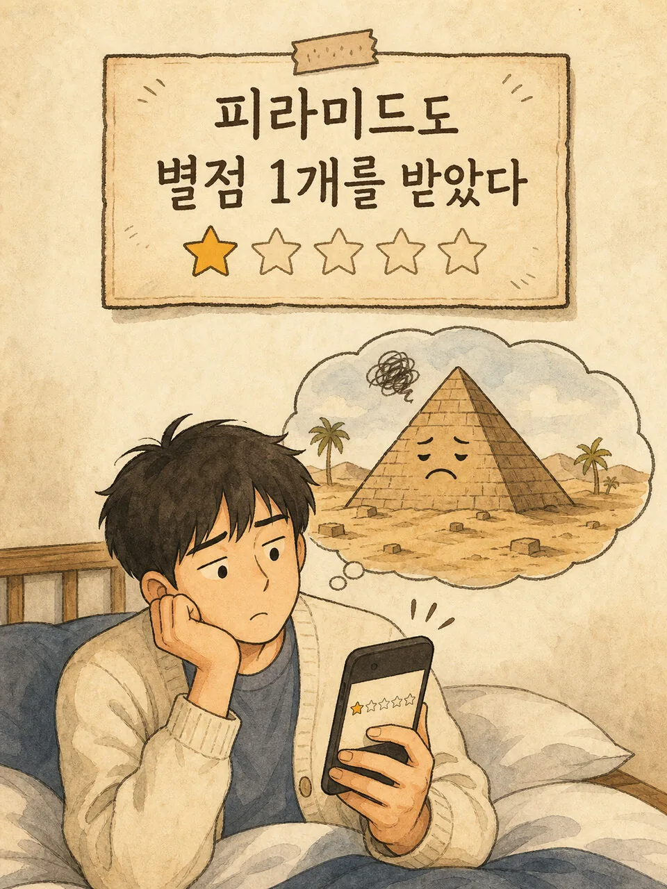 피라미드도 별점 1개를 받았다는 마음컷 별점편 표지